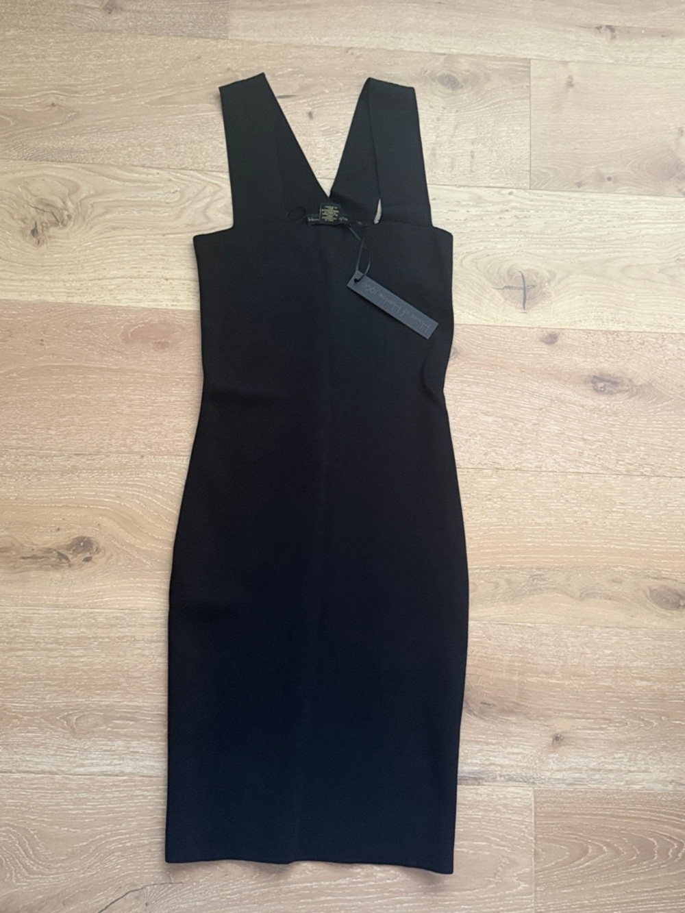 House of Harlow 1960 Black Midi Bodycon Dress